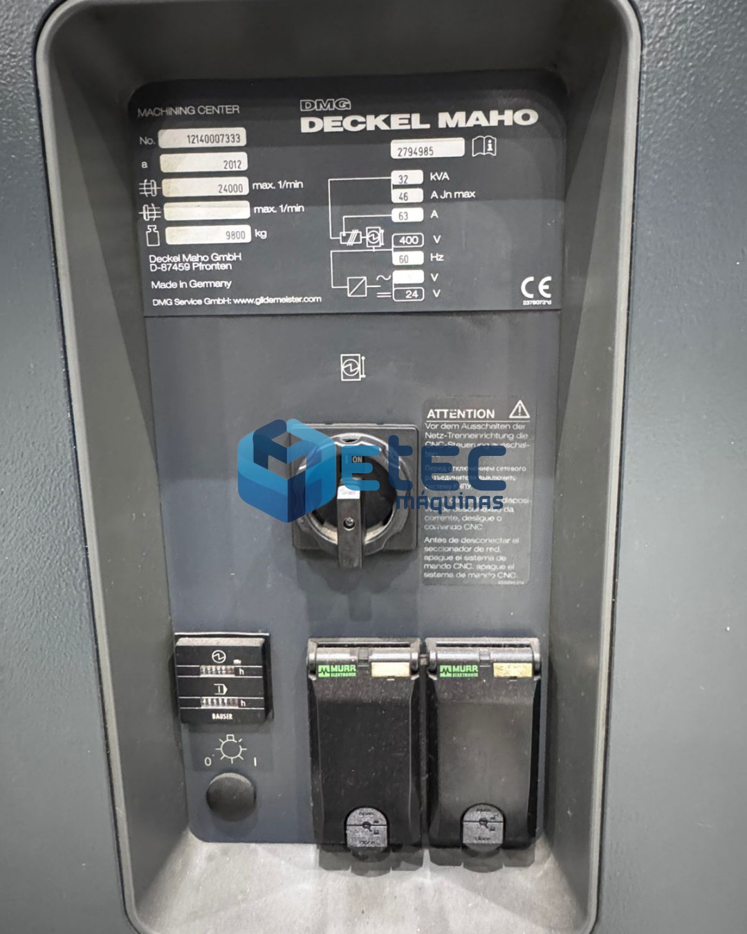 Centro de Usinagem 5 Eixos DMG DMU 65