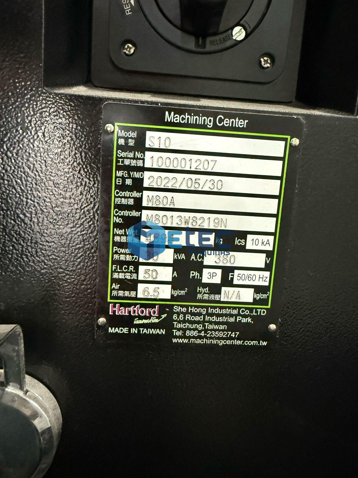 Centro de Usinagem Hartford S10