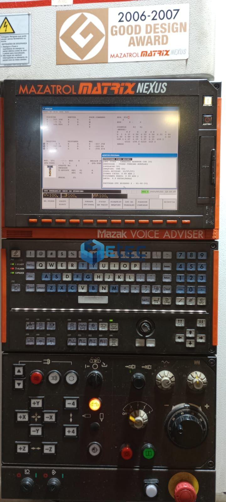 Centro de Usinagem Horizontal Duplo Pallet Mazak HCN 4000