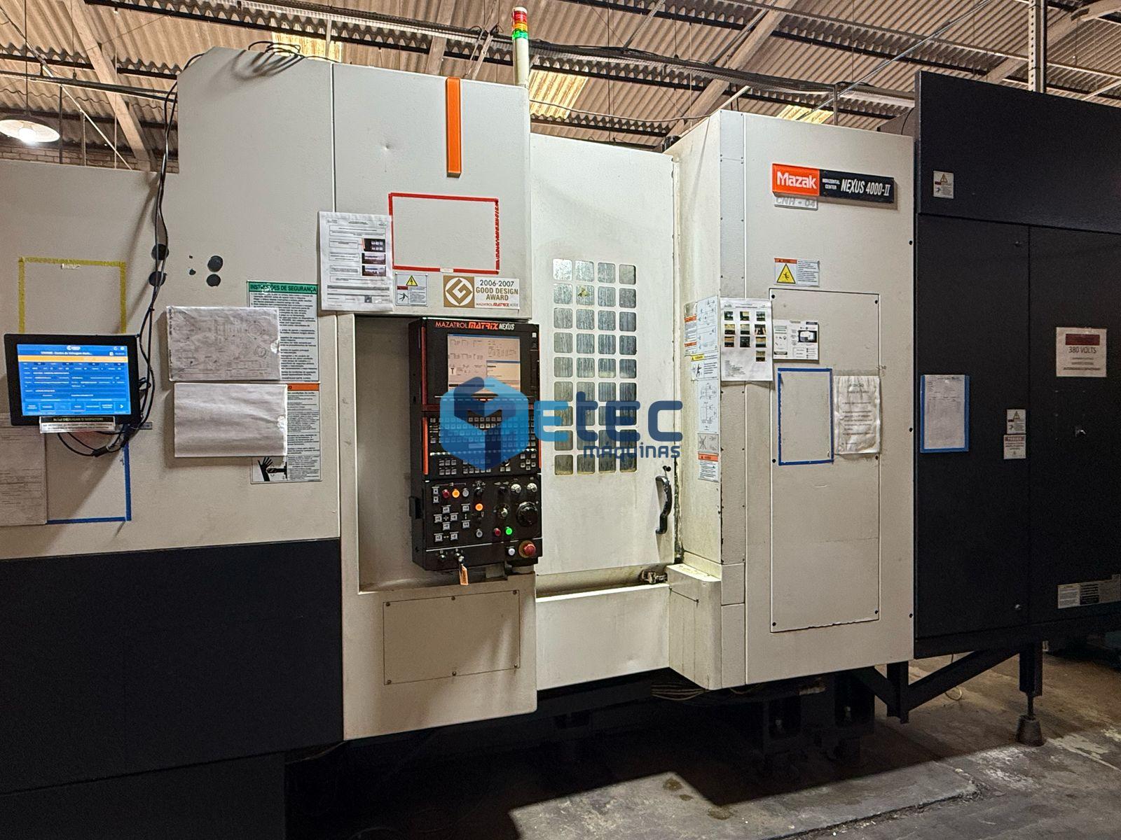 Centro de Usinagem Horizontal Duplo Pallet Mazak HCN 4000