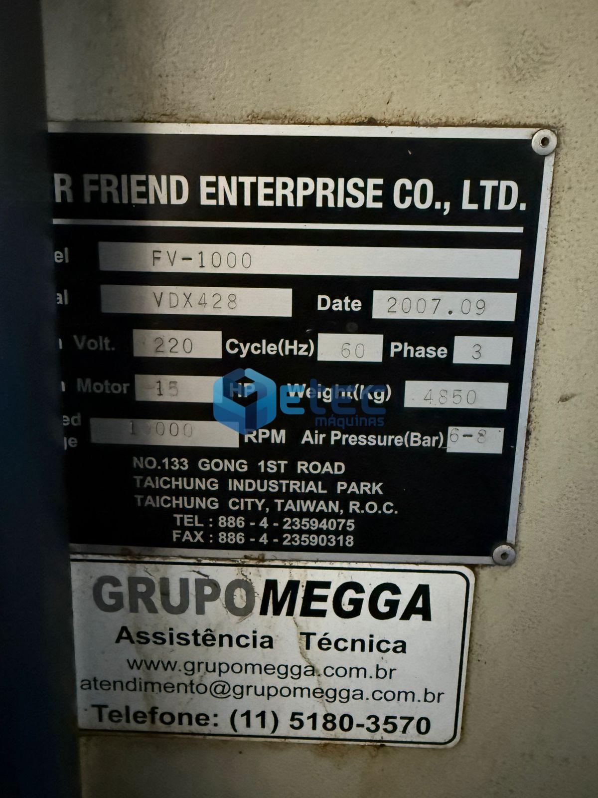 Centro de Usinagem Feeler FV-1000