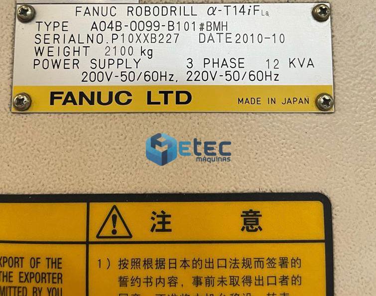 Centro de Usinagem Robodrill T14 iF La + 4° Eixo