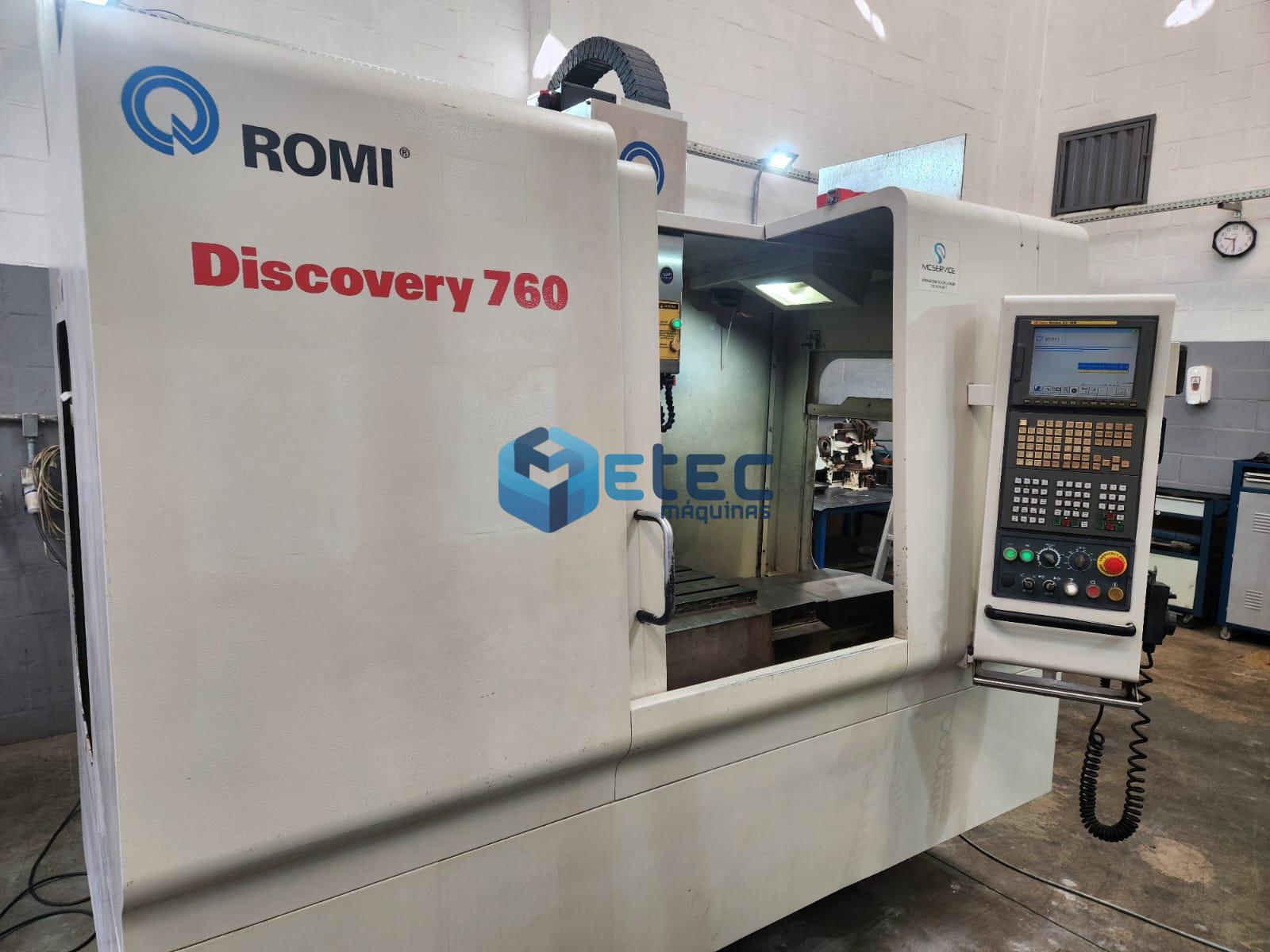 Centro de Usinagem Romi Discovery D760 Fanuc