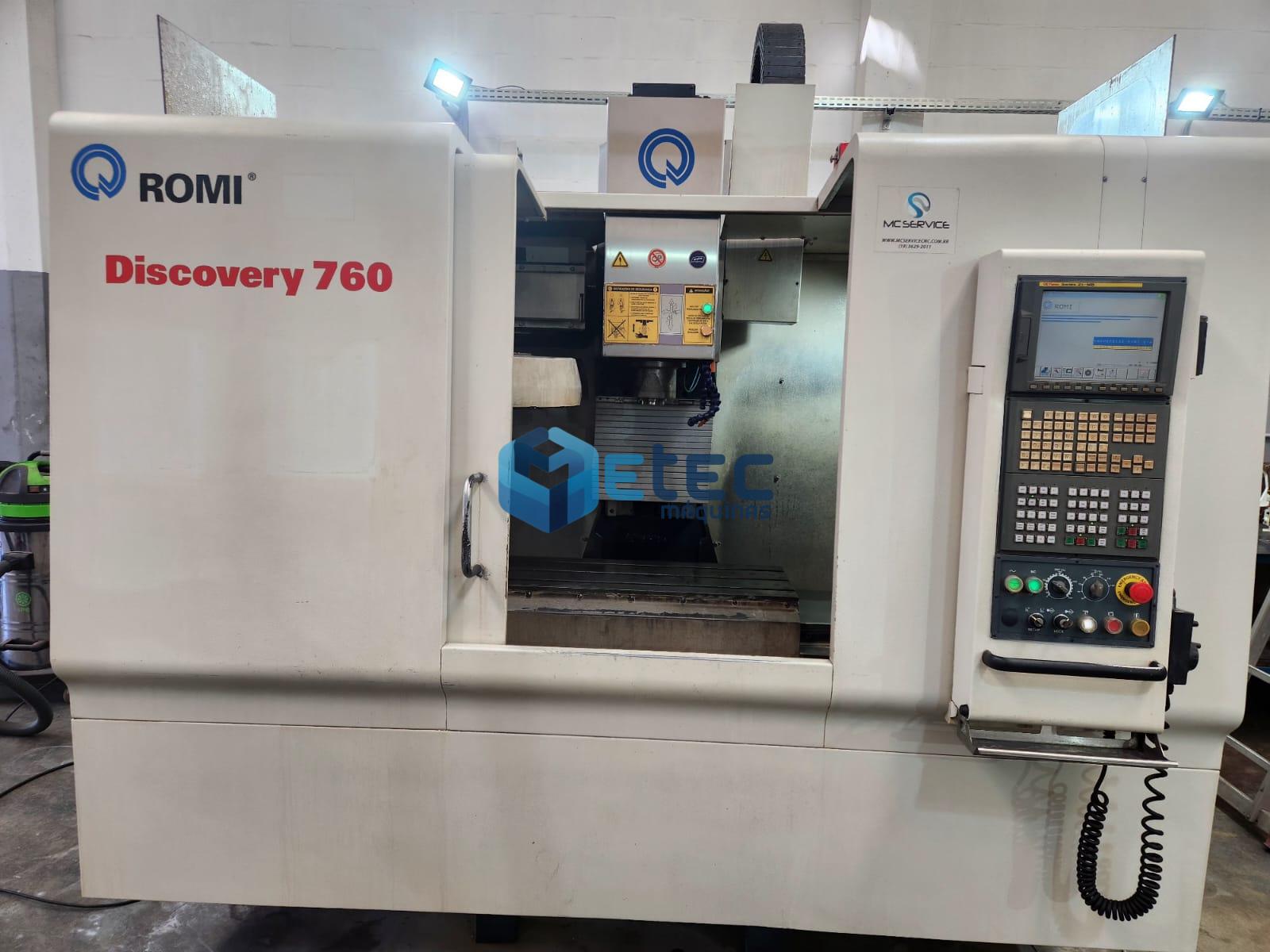 Centro de Usinagem Romi Discovery D760 Fanuc
