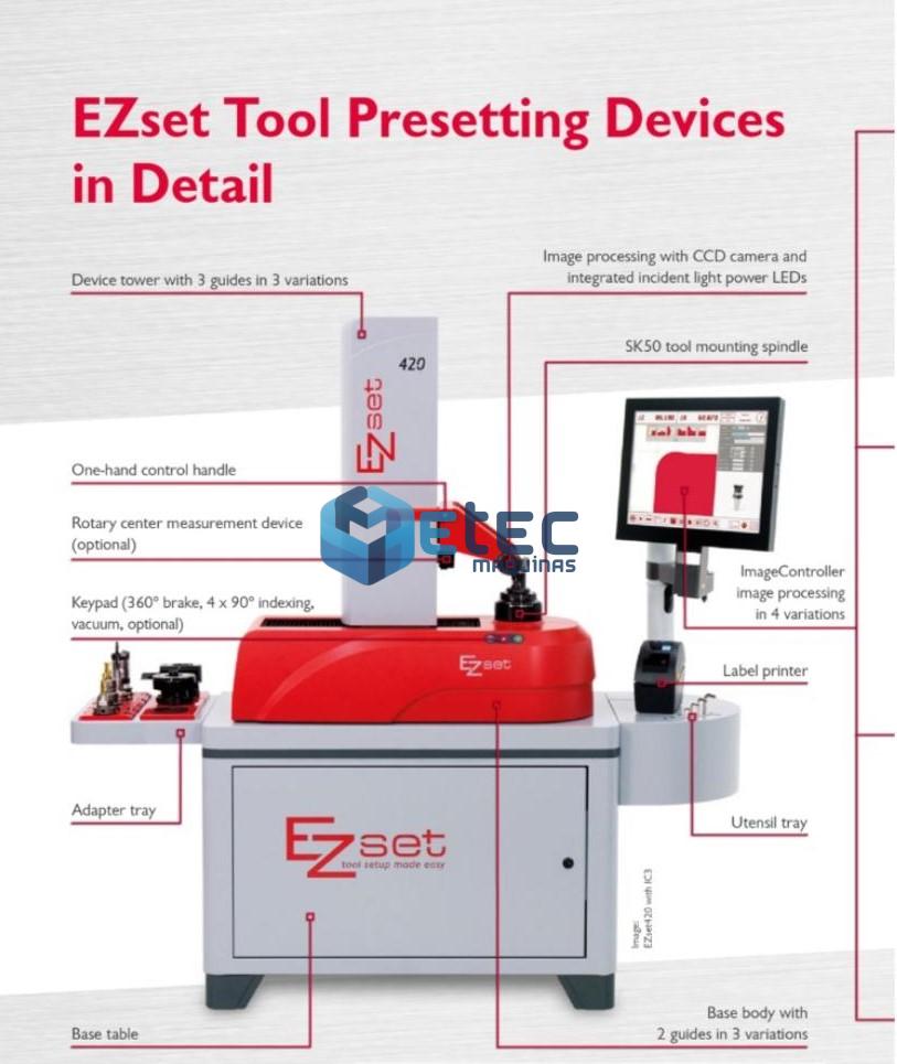 Máquina Presetter de Ferramentas EZSET-IC1-420