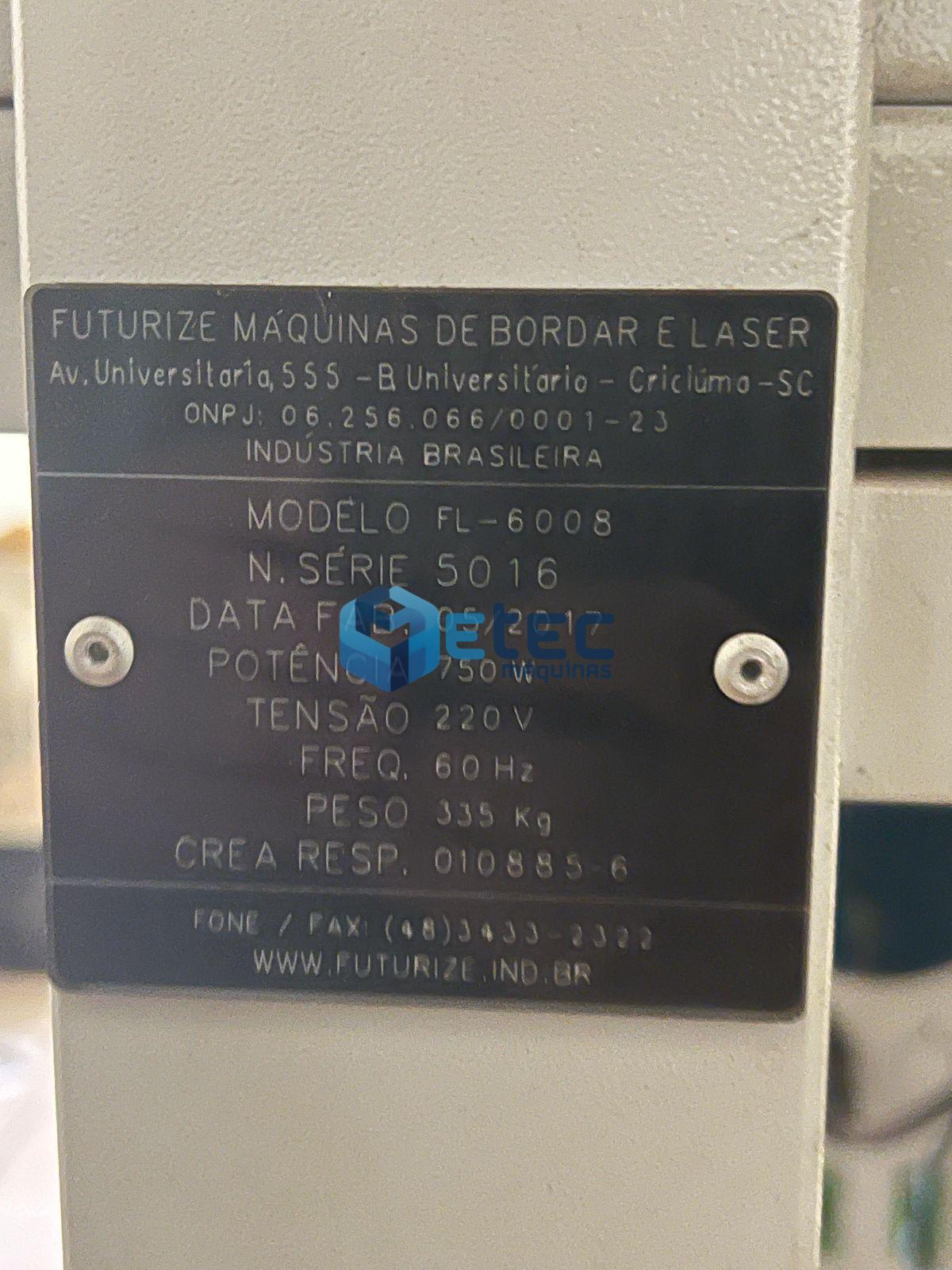 Máquina de Corte e Gravação Futurize Plus Laser 608