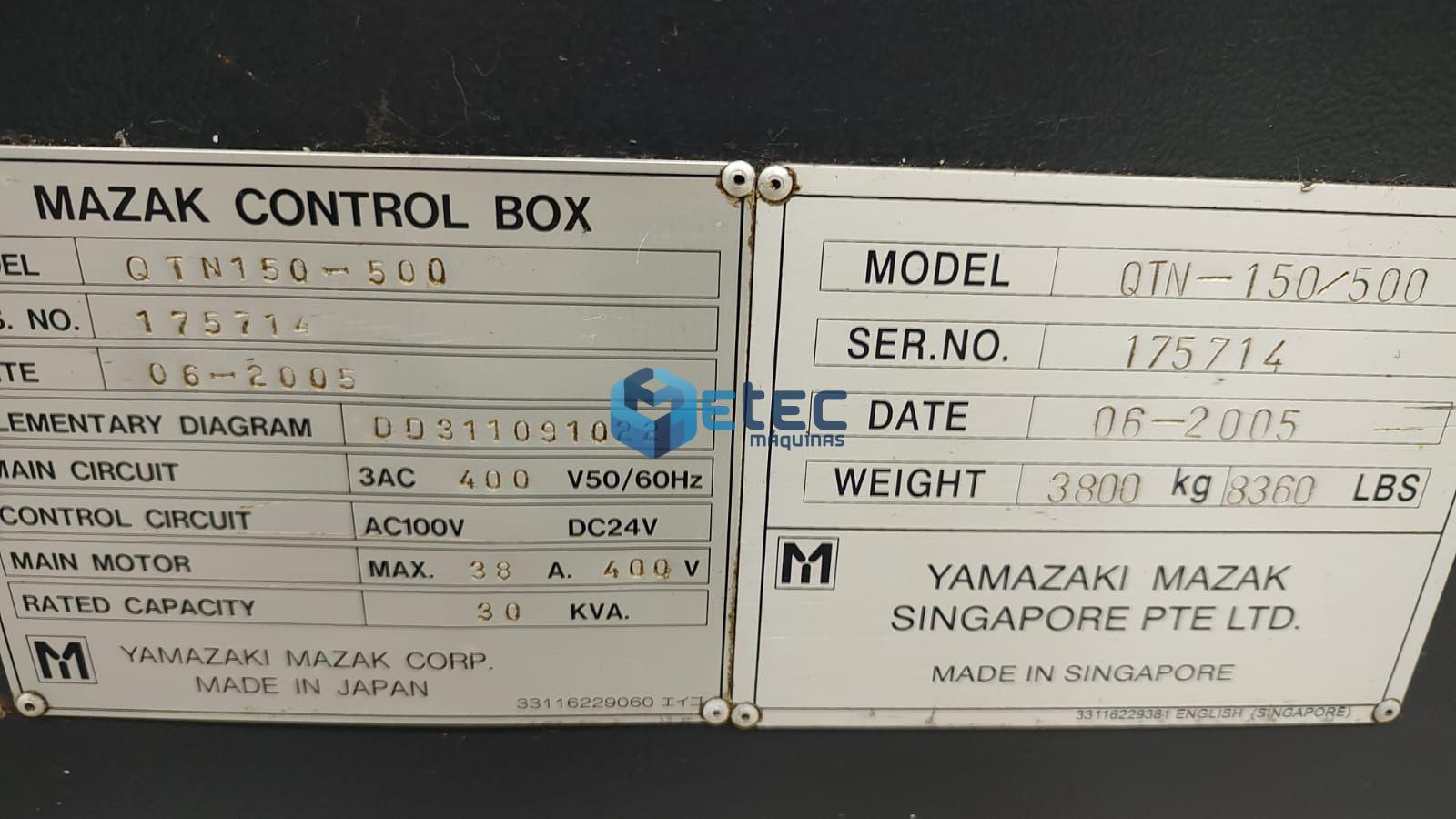 Torno CNC Mazak QTN150