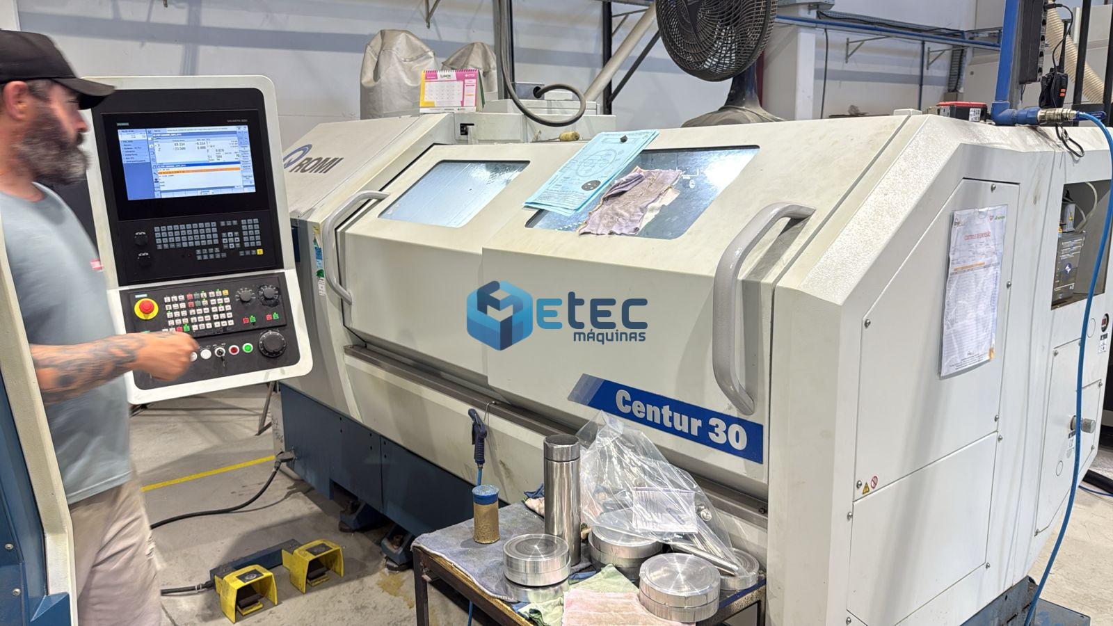 Torno CNC Romi Centur 30D - Nova Geração