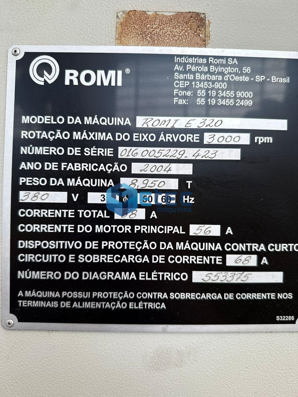 Torno CNC Romi E320