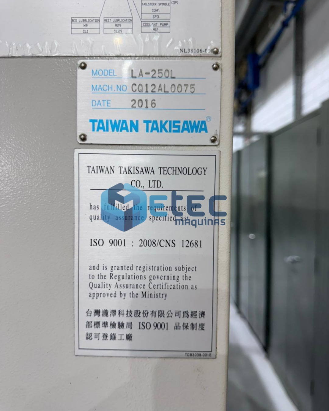 Torno CNC Takisawa LA-250L