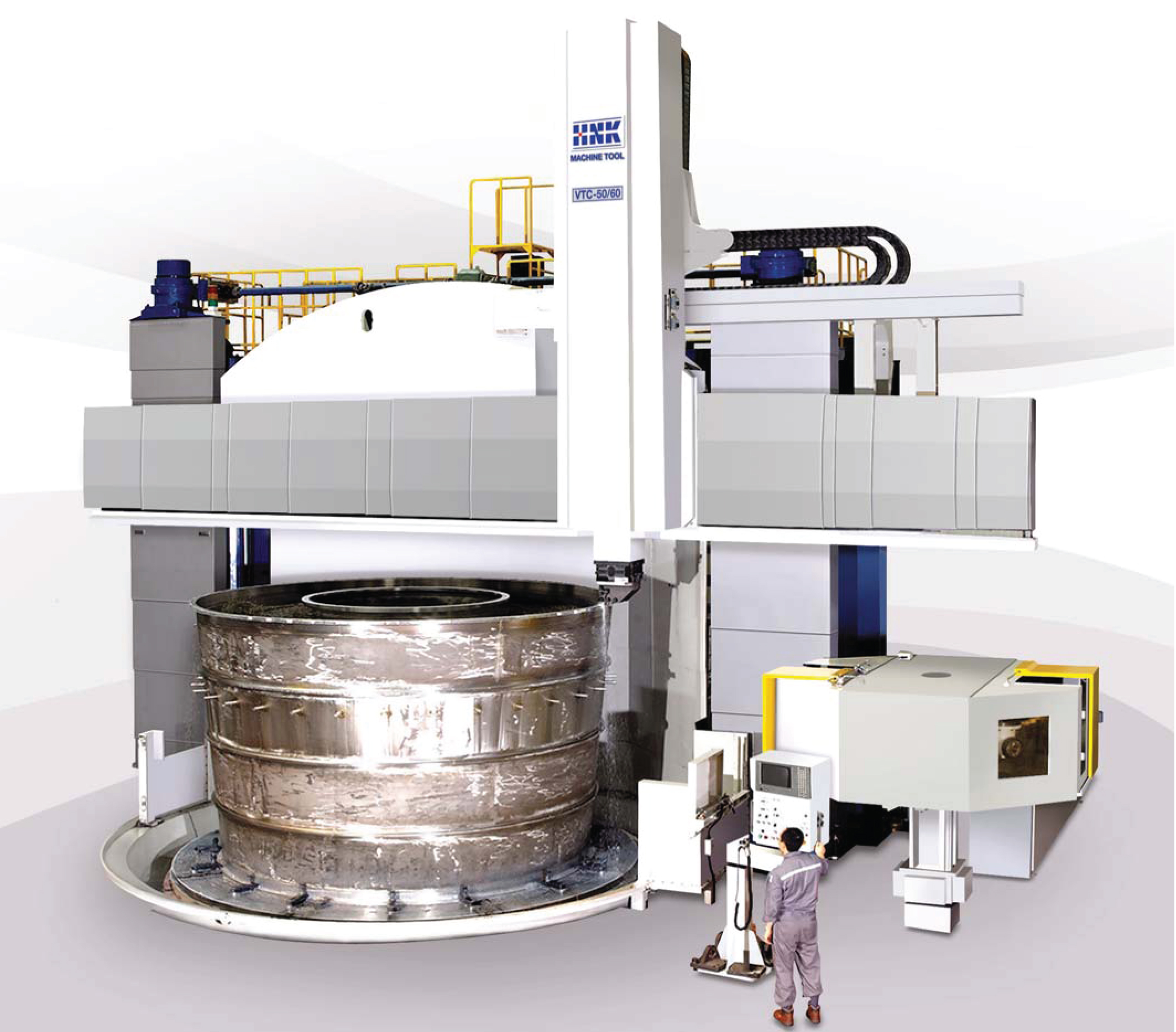 Torno CNC Vertical HNK VTC-30/40 + Ferramentas Acionadas