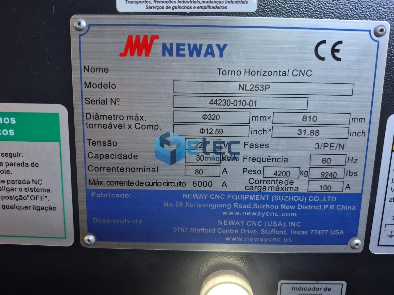 Torno Horizontal CNC Neway NL253 P