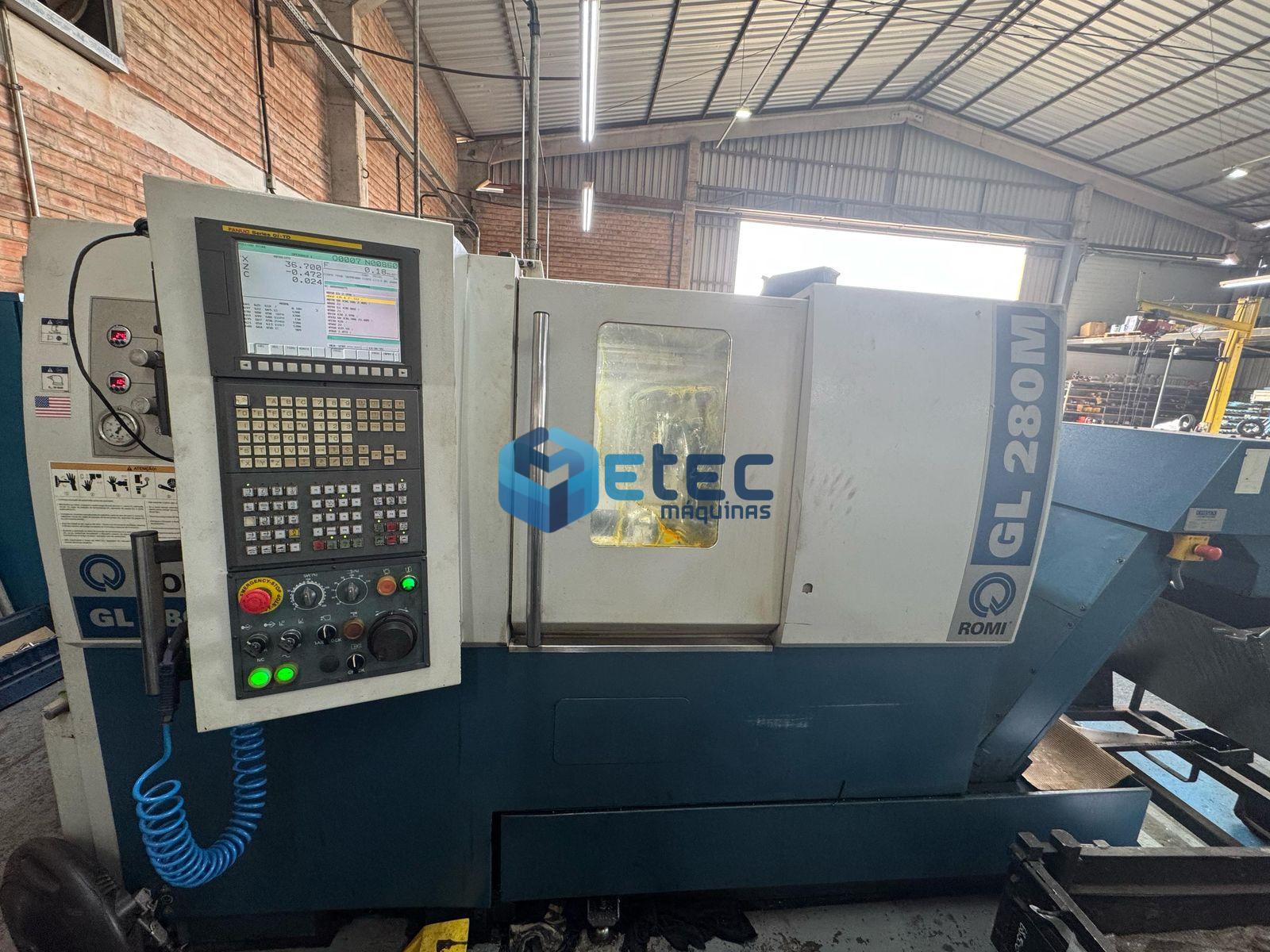 Centro de Torneamento Romi GL280M - Com Ferramentas Acionadas