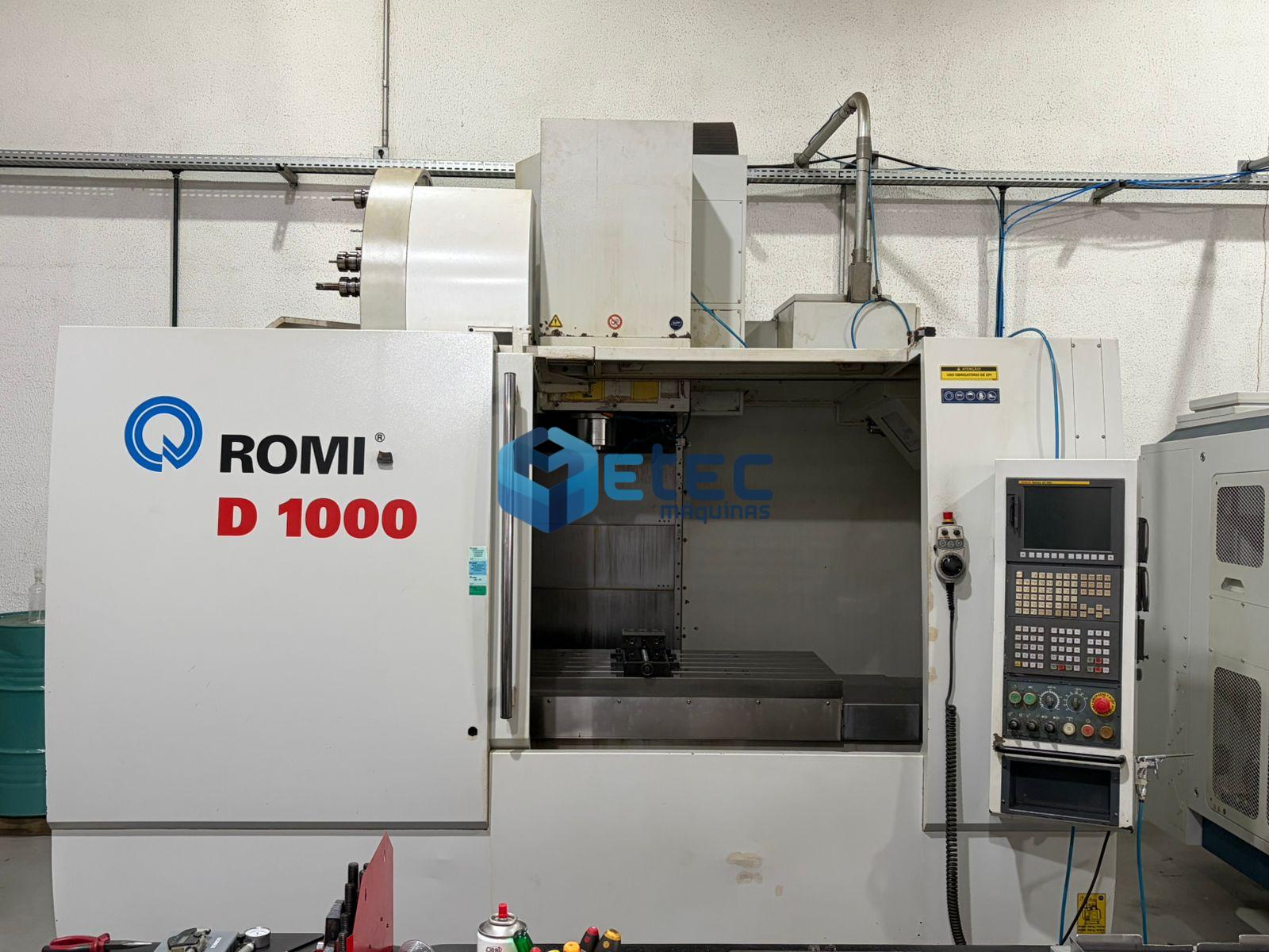 Centro de Usinagem ROMI D1000 com 4° Eixo