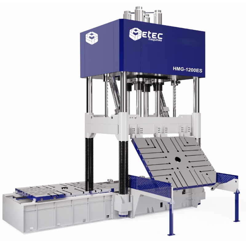 Prensa Hidráulica Ajuste de Moldes ETEC HMG-1200ES
