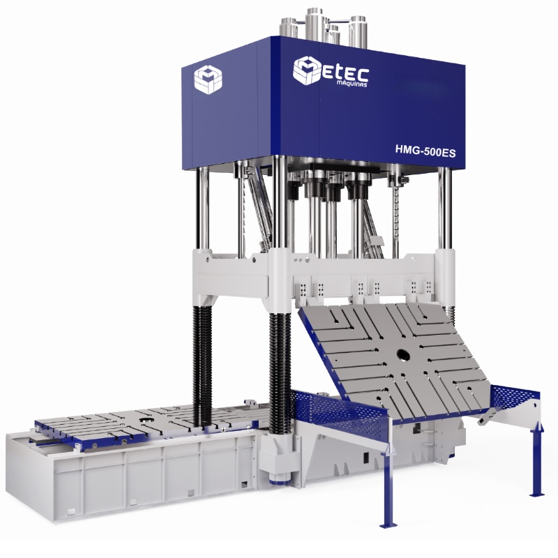 Prensa Hidráulica Ajuste de Moldes ETEC HMG-500ES